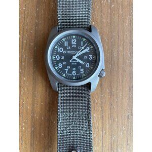 Bertucci  Watch A-2T Field Mens 40mm Titanium Black Green Watch 100M New Battery